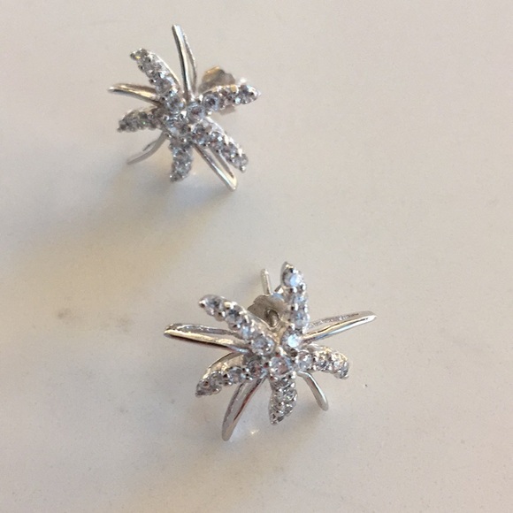 🎁925 Snowflake earrings - Picture 2 of 4